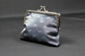 Wallet (silk) Jacquard "Silkworm" anthracite – silver-grey