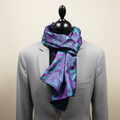 Schal Petrol-Violett Mannequin